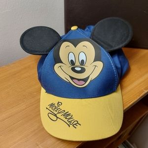 Blue Disney Mickey Mouse Ears Ball Cap Youth Size
